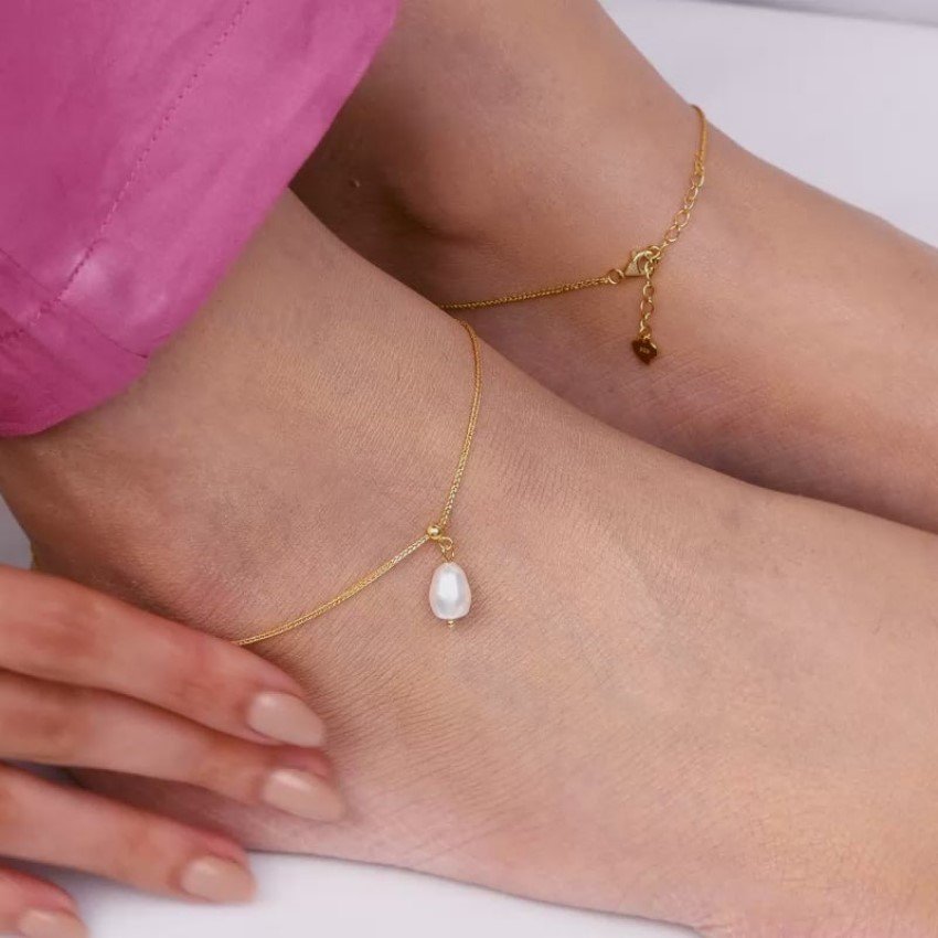 Gentle Pearl Anklet - Image 2